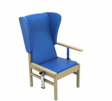 Atlas Patient High Back Arm Chair with Wings and Drop Arms [Sun-CHA52DA]