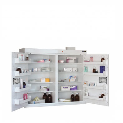 Medicine Cabinet - 8 shelves/8 door trays/2 doors [Sun-MC9]