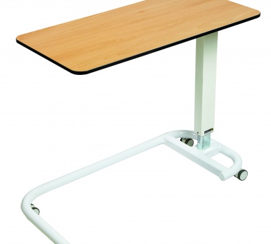 Overbed/Overchair Table with C-Shaped Base and Flat Top [Sun-OBT2C/CM]