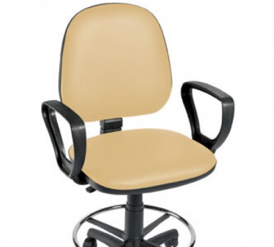 Gas-Lift Chair with Arms and Foot Ring [Sun-CHA4]