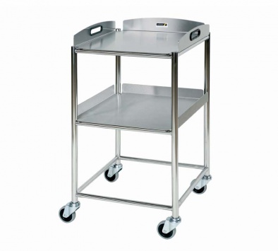 Surgical Trolley, 2 Stainless Steel Trays [Sun-ST4S2]