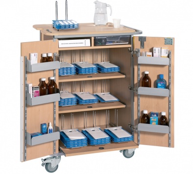 Monitored Dosage System Trolley - Large, 9 Racks [Sun-DT2-MDS9]