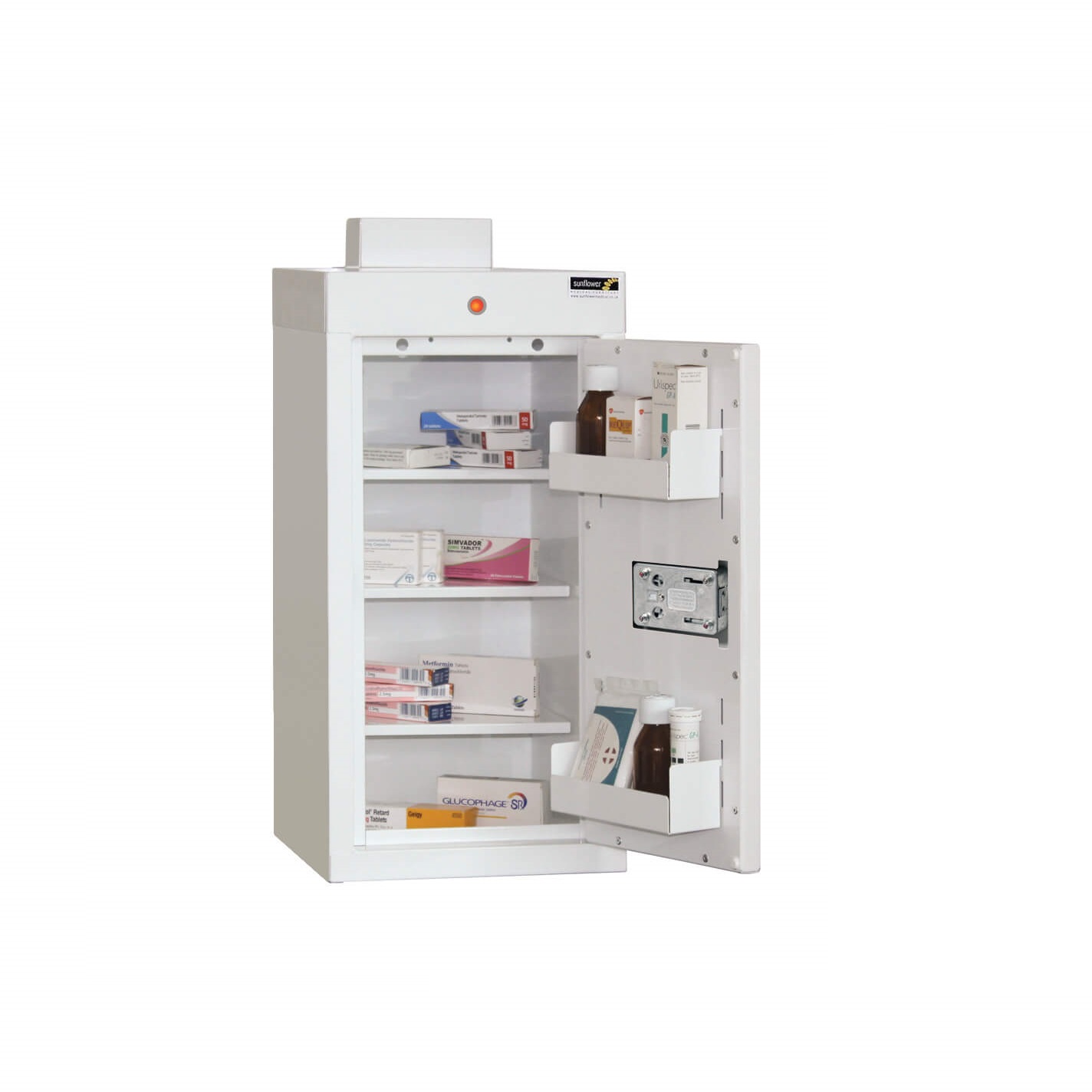 Medicine Cabinet - 3 shelves/2 door trays/1 door [Sun-MC1]