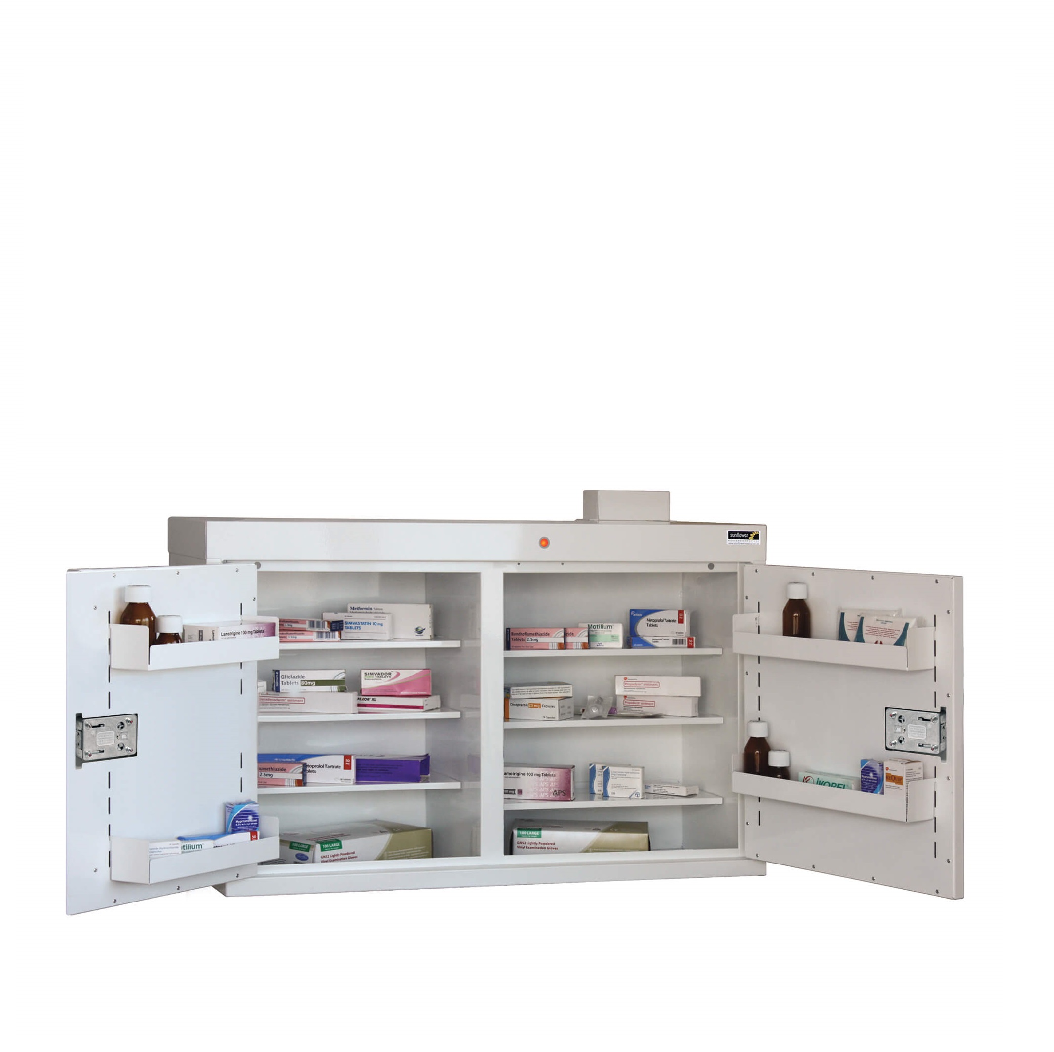 Medicine Cabinet - 6 shelves/5 door trays/2 doors [Sun-MC5]