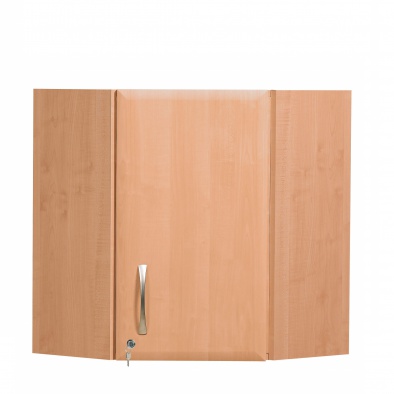 100cm Corner Wall Cabinet - Beech Finish [Sun-WU4B]