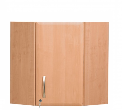 100cm Corner Wall Cabinet - Beech Finish [Sun-WU4B]