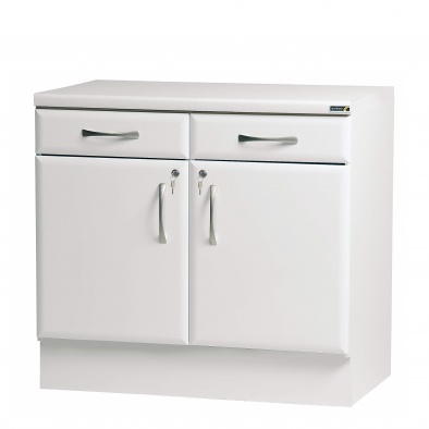 100cm Drawerline Cabinet - White High Gloss Finish [Sun-BU5W]