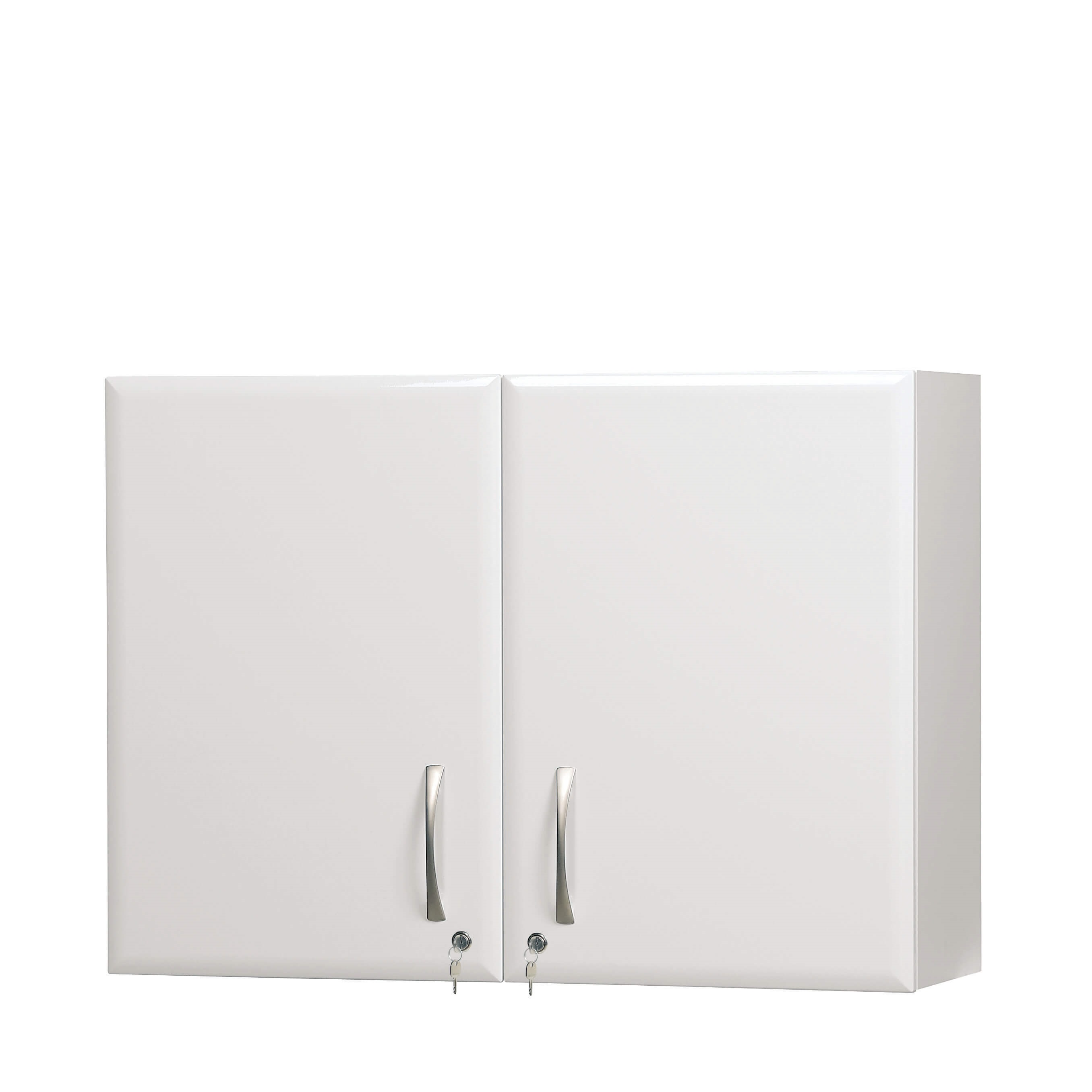 Silver Gloss/White Schildmeyer Wall Cupboard 30,3/20,5/70,8 cm 