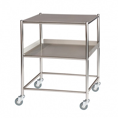 Surgical Trolley, 1 Stainless Steel Shelf & 1 Tray [Sun-ST6S2SF]