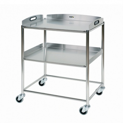 Surgical Trolley, 2 Stainless Steel Trays [Sun-ST6S2]
