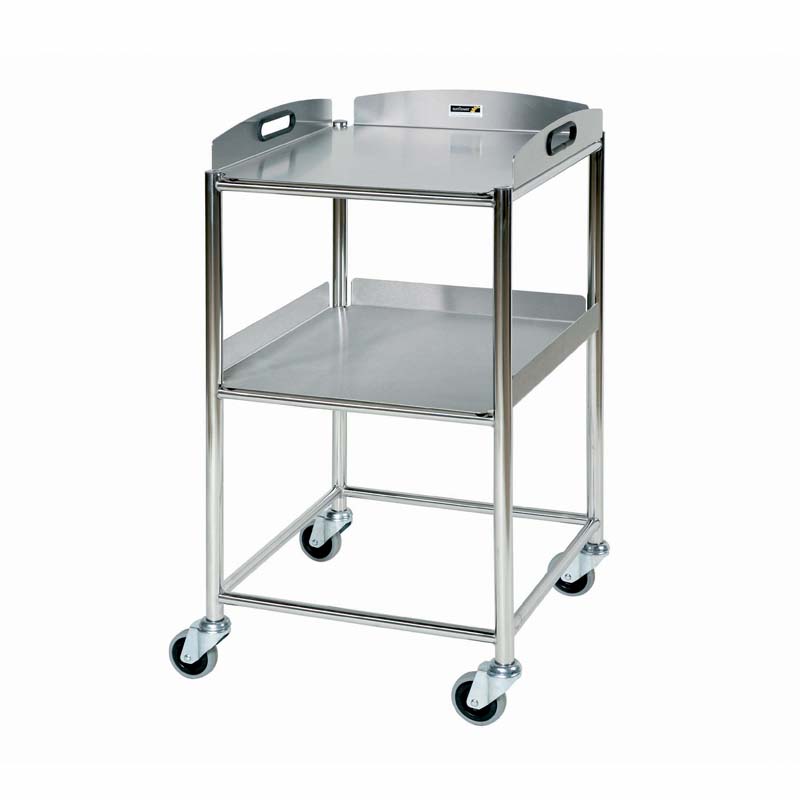 Surgical Trolley, 2 Stainless Steel Trays [Sun-ST4S2]