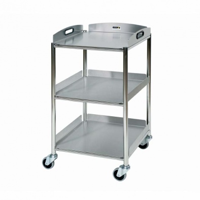 Surgical Trolley, 3 Stainless Steel Trays [Sun-ST4S3]