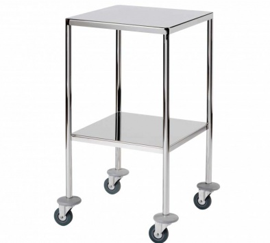 Surgical Trolley, 2 Fully Welded Stainless Steel Shelves [Sun-STFW4-FFS2]