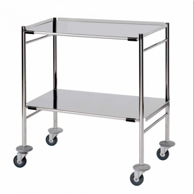 Surgical Trolley, 2 Removable reversible folded Stainless Steel Shelves [Sun-STFW7-RRFS2]
