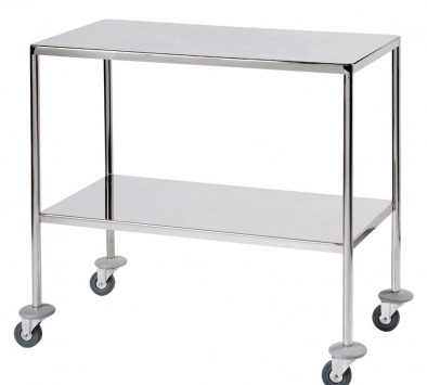 Surgical Trolley, 2 Fully Welded Stainless Steel Shelves [Sun-STFW9-FFS2]