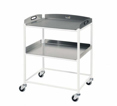 Dressing Trolley, 2 Stainless Steel Trays [Sun-DT6S2]