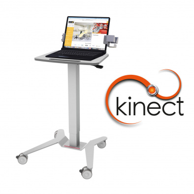 Kinect Laptop Station - Gas Assisted Height Adjustment - Small Worktop [Sun-KLS2]