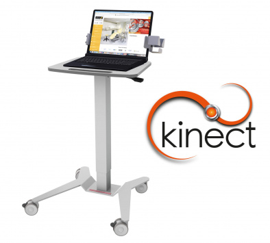 Kinect Laptop Station - Gas Assisted Height Adjustment - Small Worktop [Sun-KLS2]