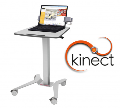 Kinect Laptop Station - Gas Assisted Height Adjustment - Large Worktop [Sun-KLS3]
