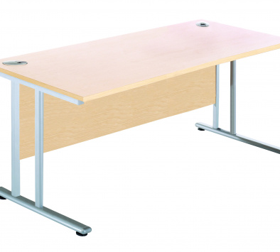 CLEARANCE Rectangular Desk 74cm(H) x 80cm(D) x 120cm(W) in Beech [Sun-DESK1-120]