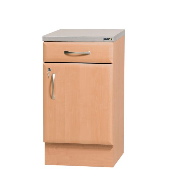 50cm Drawerline Cabinet - Beech Finish