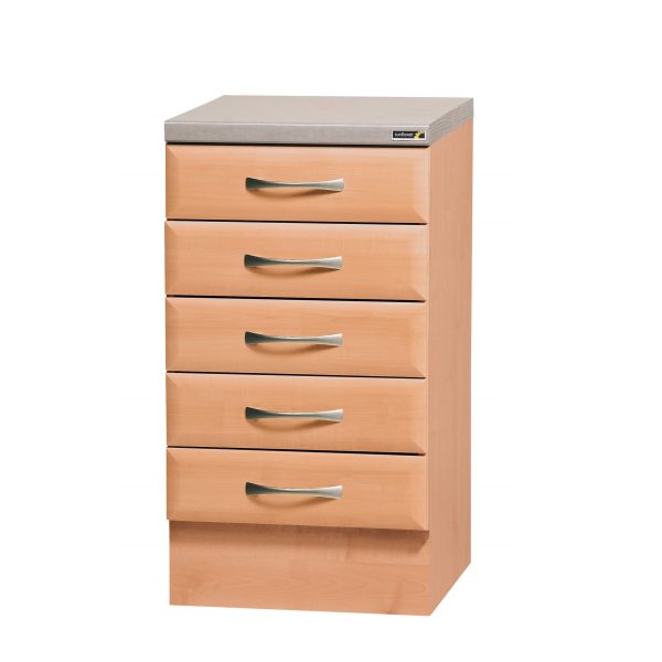 50cm 5 Drawer Pack (without locks) - Beech Finish