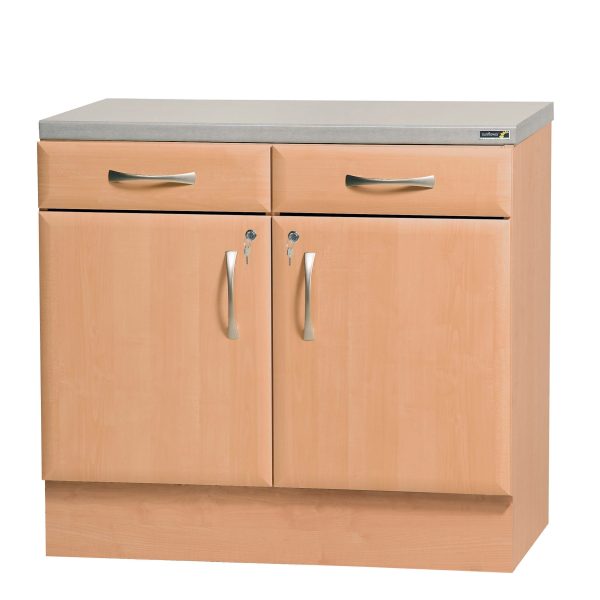 100cm Drawerline Cabinet - Beech Finish