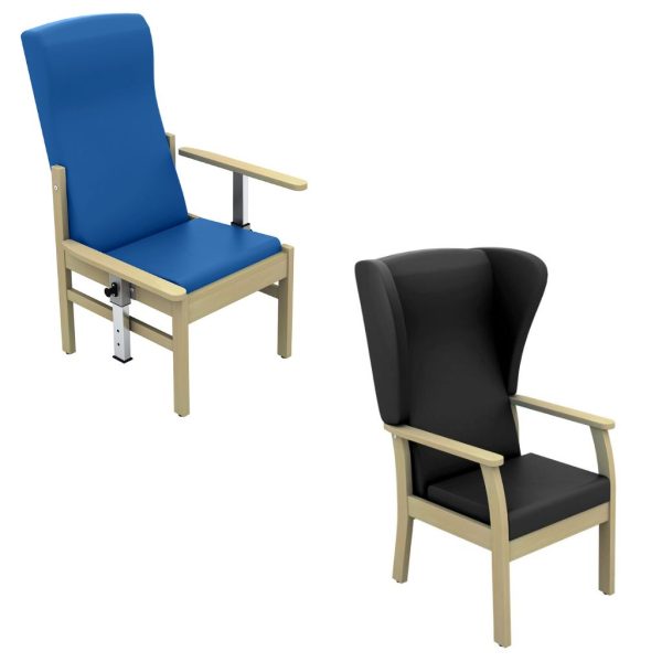 Atlas Patient High Back Arm Chair